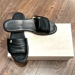 Jimmy Choo Minea Flat | Size 38 | Black